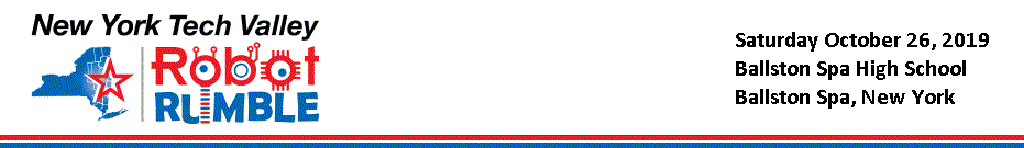 New York Tech Valley Robot Rumble | November 7, 2015 | Ballston Spa High School, Ballston Spa NY